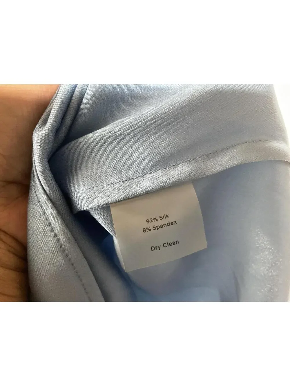< NWT Talbots Blue Silk Tank Top Size 6P > - Picture 4 of 5